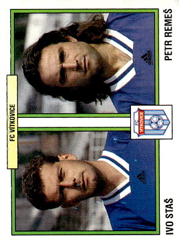Ivo Stas / Petr Remes Vitkovice samolepka Panini Cesky Fotbal 1997 #395