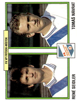 Rene Seidler / Tomas Navrat Frydek-Mistek samolepka Panini Cesky Fotbal 1997 #403