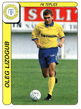 Oleg Lizogub Teplice samolepka Panini Cesky Fotbal 1998 #274