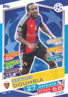 Seydo Doumbia FC Basel 2016/17 Topps Match Attax CL #BSL16