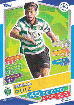 Bryan Ruiz Sporting CP 2016/17 Topps Match Attax CL #SPO14