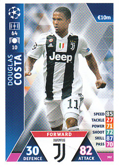 Douglas Costa Juventus FC 2018/19 Topps Match Attax CL #392