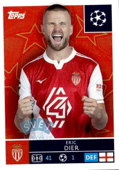 Eric Dier AS Monaco samolepka Topps UEFA Champions League 2025/26  #75