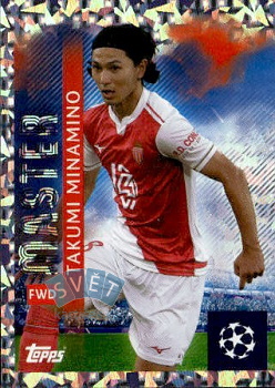 Takumi Minamino AS Monaco samolepka Topps UEFA Champions League 2025/26  #76