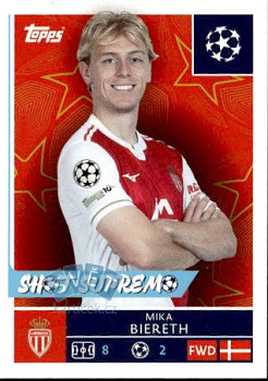 Mika Biereth AS Monaco samolepka Topps UEFA Champions League 2025/26  #81