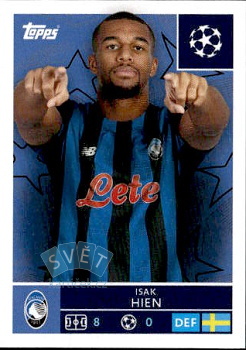 Isak Hien Atalanta BC samolepka Topps UEFA Champions League 2025/26  #87
