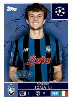 Giorgio Scalvini Atalanta BC samolepka Topps UEFA Champions League 2025/26  #88