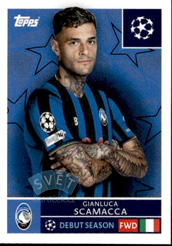 Gianluca Scamacca Atalanta BC samolepka Topps UEFA Champions League 2025/26  #96