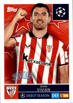 Dani Vivian Athletic Bilbao samolepka Topps UEFA Champions League 2025/26  #101