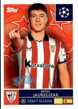 Mikel Jauregizar Athletic Bilbao samolepka Topps UEFA Champions League 2025/26  #103