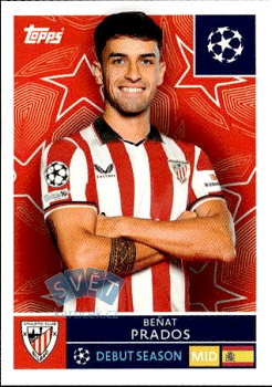 Benat Prados Athletic Bilbao samolepka Topps UEFA Champions League 2025/26  #107