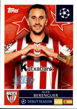 Alex Berenguer Athletic Bilbao samolepka Topps UEFA Champions League 2025/26  #108