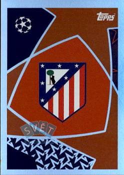 Logo Atletico Madrid samolepka Topps UEFA Champions League 2025/26  #112