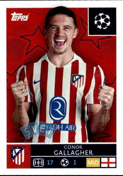 Conor Gallagher Atletico Madrid samolepka Topps UEFA Champions League 2025/26  #121