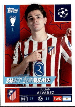 Julian Alvarez Atletico Madrid samolepka Topps UEFA Champions League 2025/26  #124