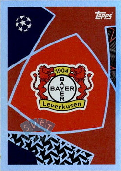 Logo Bayer 04 Leverkusen samolepka Topps UEFA Champions League 2025/26  #126