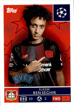 Eliesse B en Seghir Bayer 04 Leverkusen samolepka Topps UEFA Champions League 2025/26  #138