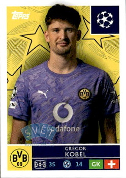 Gregor Kobel Borussia Dortmund samolepka Topps UEFA Champions League 2025/26  #142