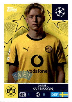 Daniel Svensson Borussia Dortmund samolepka Topps UEFA Champions League 2025/26  #144