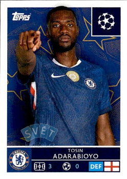 Tosin Adarabioyo Chelsea samolepka Topps UEFA Champions League 2025/26  #158