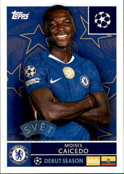 Moises Caicedo Chelsea samolepka Topps UEFA Champions League 2025/26  #159