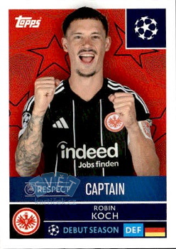 Robin Koch Eintracht Frankfurt samolepka Topps UEFA Champions League 2025/26  #169