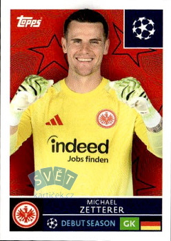Michael Zetterer Eintracht Frankfurt samolepka Topps UEFA Champions League 2025/26  #170