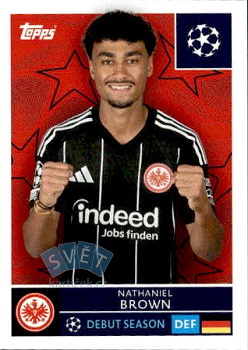 Nathaniel Brown Eintracht Frankfurt samolepka Topps UEFA Champions League 2025/26  #172