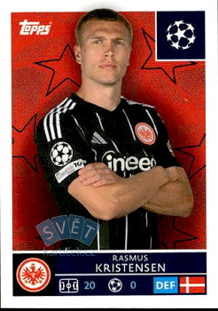 Rasmus Kristensen Eintracht Frankfurt samolepka Topps UEFA Champions League 2025/26  #173