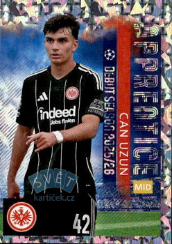 Can Uzun Eintracht Frankfurt samolepka Topps UEFA Champions League 2025/26  #175