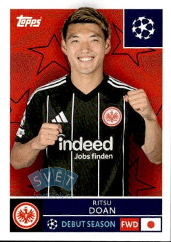 Ritsu Doan Eintracht Frankfurt samolepka Topps UEFA Champions League 2025/26  #179