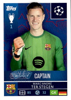 Marc-Andre Ter Stegen FC Barcelona samolepka Topps UEFA Champions League 2025/26  #183