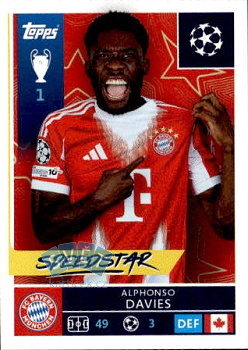 Alphonso Davies Bayern Munchen samolepka Topps UEFA Champions League 2025/26  #200
