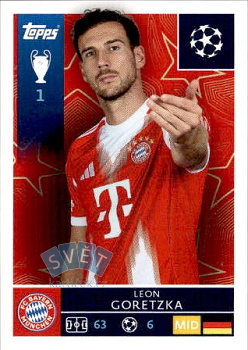 Leon Goretzka Bayern Munchen samolepka Topps UEFA Champions League 2025/26  #204