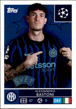 Alessandro Bastoni Internazionale Milano samolepka Topps UEFA Champions League 2025/26  #213