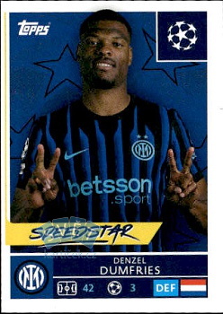 Denzel Dumfries Internazionale Milano samolepka Topps UEFA Champions League 2025/26  #214