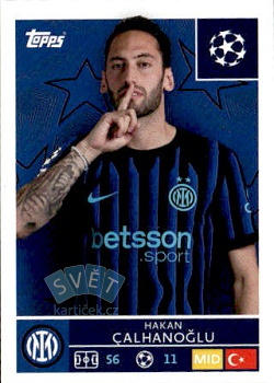 Hakan Calhanoglu Internazionale Milano samolepka Topps UEFA Champions League 2025/26  #221