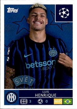 Luis Henrique Internazionale Milano samolepka Topps UEFA Champions League 2025/26  #222