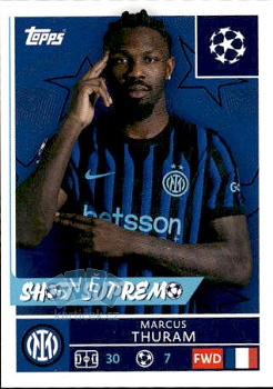 Marcus Thuram Internazionale Milano samolepka Topps UEFA Champions League 2025/26  #223