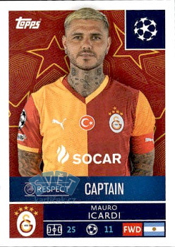 Mauro Icardi Galatasaray AS samolepka Topps UEFA Champions League 2025/26  #225
