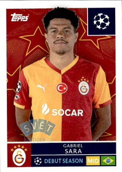 Gabriel Sara Galatasaray AS samolepka Topps UEFA Champions League 2025/26  #234