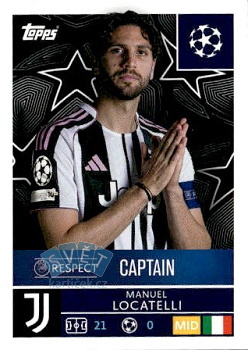 Manuel Locatelli Juventus FC samolepka Topps UEFA Champions League 2025/26  #239