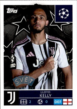 Lloid Kelly Juventus FC samolepka Topps UEFA Champions League 2025/26  #243