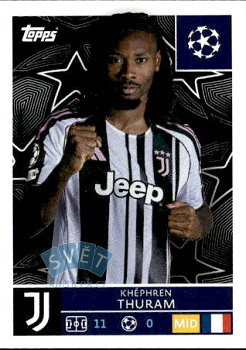 Kephren Thuram Juventus FC samolepka Topps UEFA Champions League 2025/26  #247