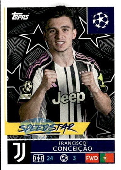 Francisco Conceicao Juventus FC samolepka Topps UEFA Champions League 2025/26  #249