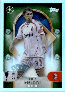 Paolo Maldini A.C. Milan samolepka Topps UEFA Champions League 2025/26 Leading Legacy #268
