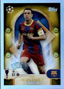 Xavi Hernandez FC Barcelona samolepka Topps UEFA Champions League 2025/26 Leading Legacy #270