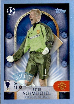Peter Schmeichel Manchester United samolepka Topps UEFA Champions League 2025/26 Leading Legacy #271