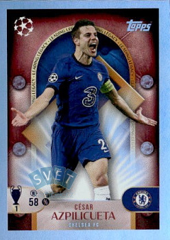 Cesar Azpilicueta Chelsea samolepka Topps UEFA Champions League 2025/26 Leading Legacy #274