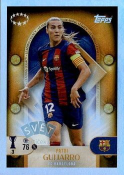Patri Guijarro FC Barcelona samolepka Topps UEFA Champions League 2025/26 Leading Legacy #277